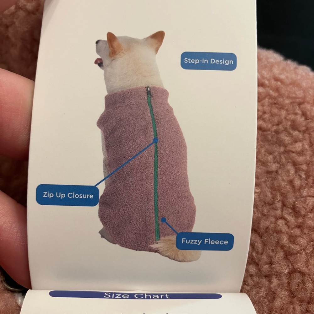 Fuzzy Fleece dog jacket